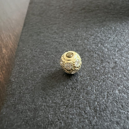 LA直輸入 14K カリフォルニアゴールド Ball Ring PT1758｜肌に寄り添う本物の輝き 資産価値＆保証付き