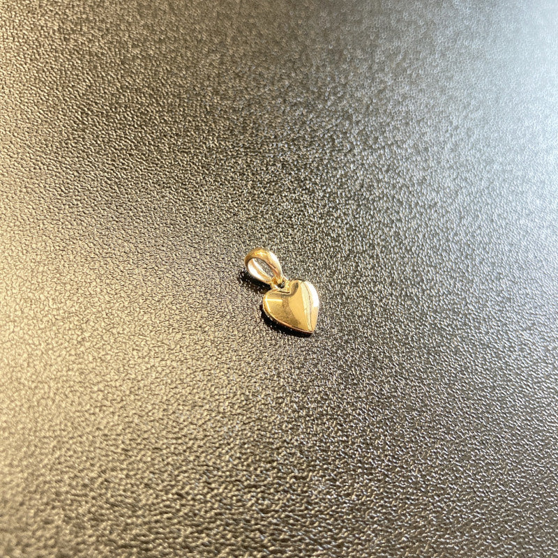 LA直輸入 14K カリフォルニアゴールド ハート ペンダントトップ シンプルで愛らしい本物の輝き レディース・メンズ兼用