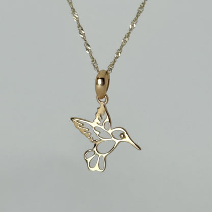 14K ハチドリ ペンダントトップ  PT2672 ネックレス チャーム ゴールド イエローゴールド シンプル お守り 幸運 レディース メンズ ユニセックス ギフト ARTAUM 輸入セレクト