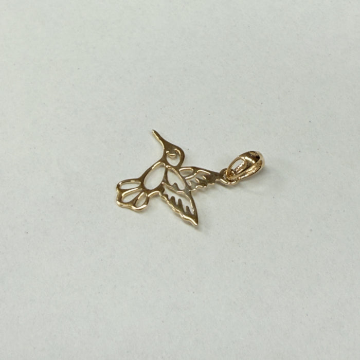 14K ハチドリ ペンダントトップ  PT2672 ネックレス チャーム ゴールド イエローゴールド シンプル お守り 幸運 レディース メンズ ユニセックス ギフト ARTAUM 輸入セレクト