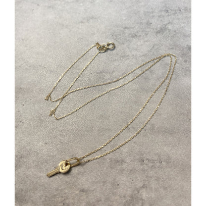 14K ゴールド 鍵モチーフ ペンダントトップ Small KEY ネックレスチャーム PT465 メンズ レディース ユニセックス アメリカ輸入 セレクト ジュエリー ギフト対応