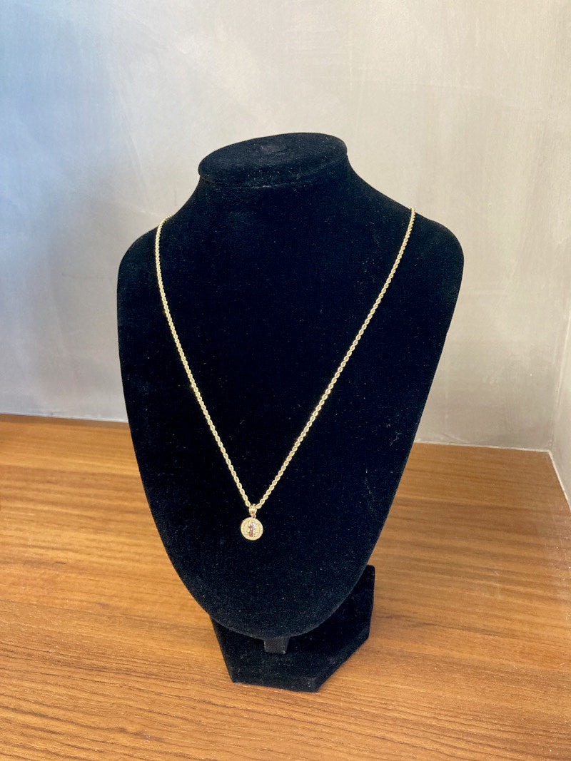 14K 聖ベネディクト ペンダントトップ チャーム