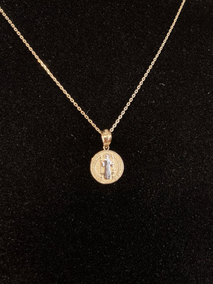 14K 聖ベネディクト ペンダントトップ チャーム