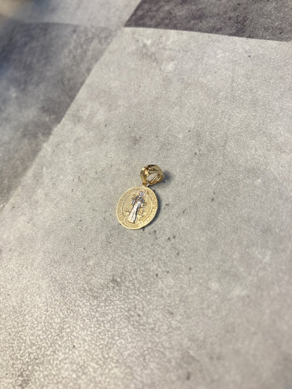 14K 聖ベネディクト ペンダントトップ チャーム