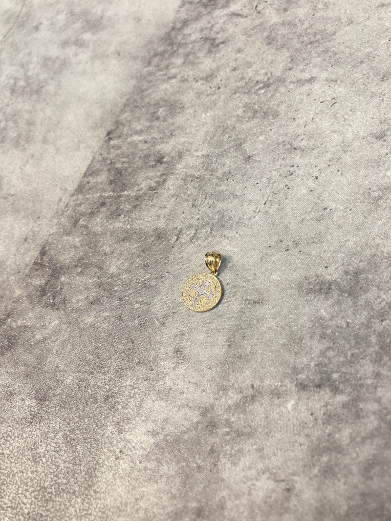 14K 聖ベネディクト ペンダントトップ チャーム
