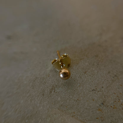 LA直輸入14K ピアス Ball Stud Pierce 3mm カリフォルニアゴールド 14金 資産価値 シンプル レディース メンズ プレゼント 本物 保証付き ST164