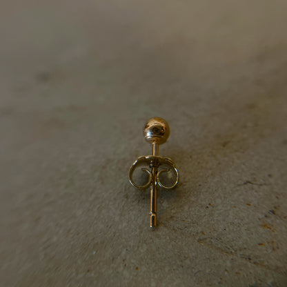 LA直輸入14K ピアス Ball Stud Pierce 3mm カリフォルニアゴールド 14金 資産価値 シンプル レディース メンズ プレゼント 本物 保証付き ST164