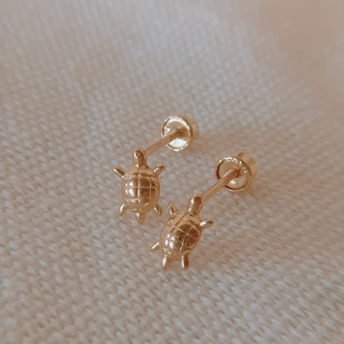LA直輸入14K ピアス 亀 turtle Assorted Stud Earrings カリフォルニアゴールド 14金 資産価値 シンプル レディース メンズ プレゼント 本物 保証付き ST272
