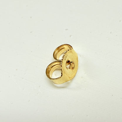 LA直輸入 14K ゴールド ピアスキャッチ 0.86-1.02mm対応 イエローゴールド Friction Push Back Earring Catch 替えキャッチ