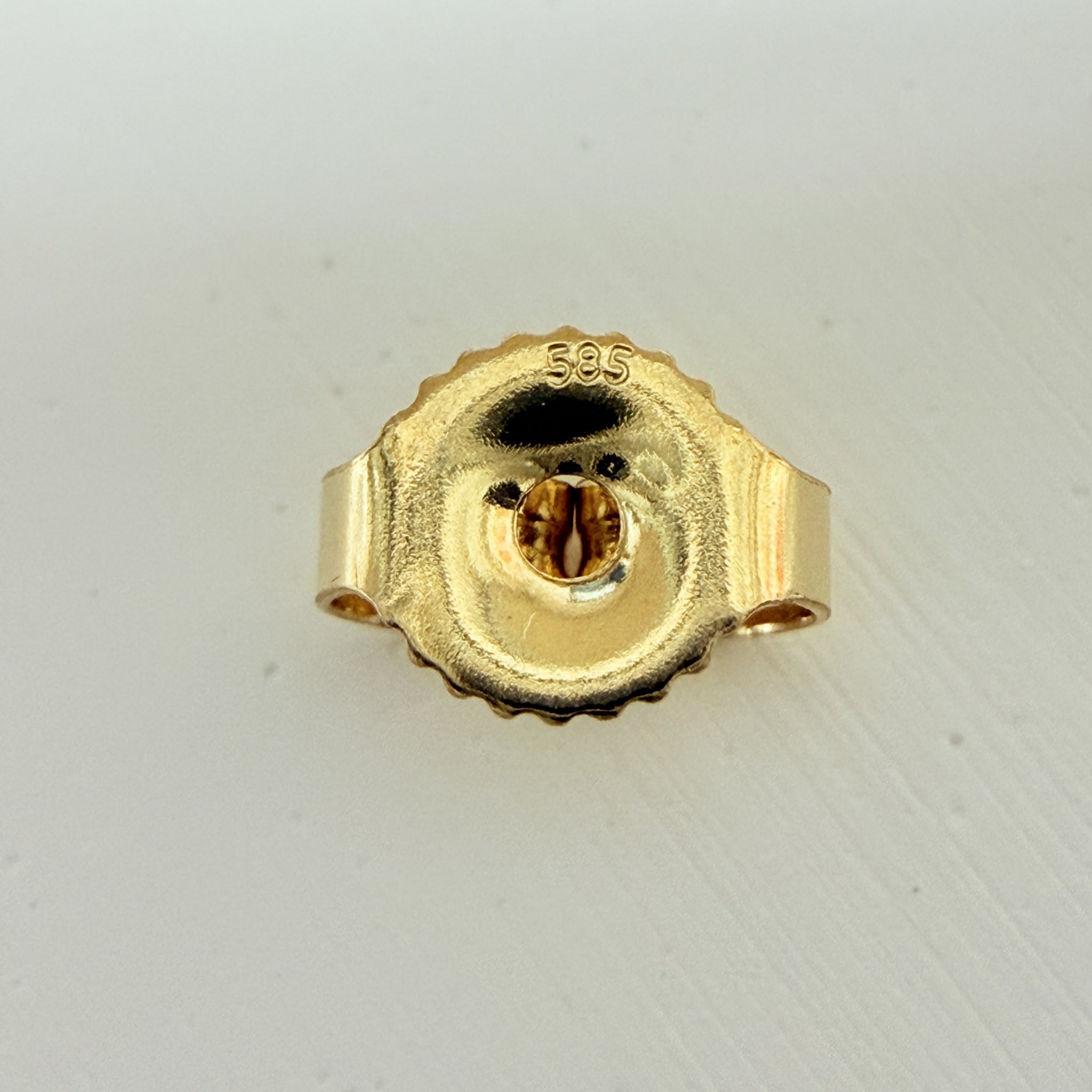 LA直輸入 14K ゴールド ピアスキャッチ 0.86-1.02mm対応 イエローゴールド Friction Push Back Earring Catch 替えキャッチ