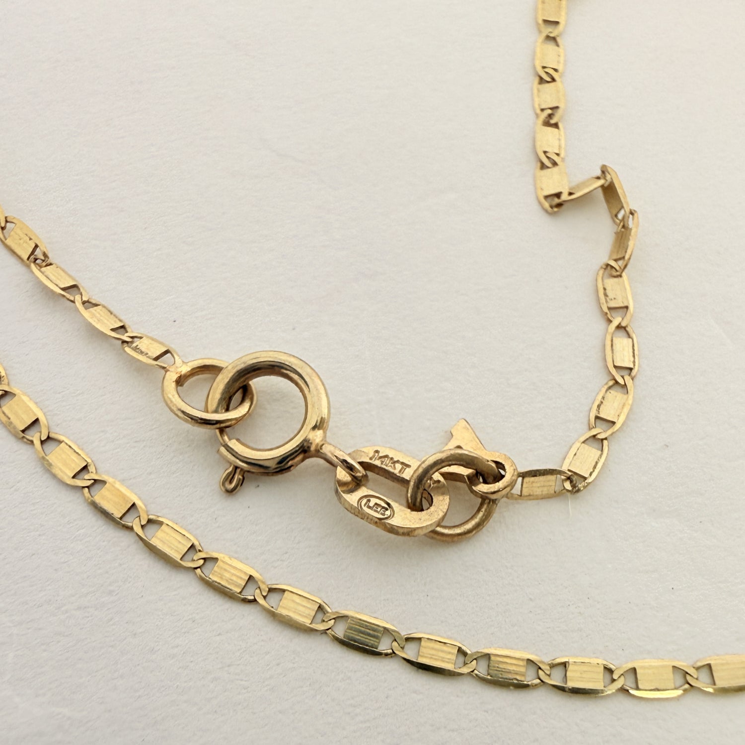 1.3mm Flat Valentino Chains Necklace 40cm｜K14 イエローゴールド｜ARTAUM