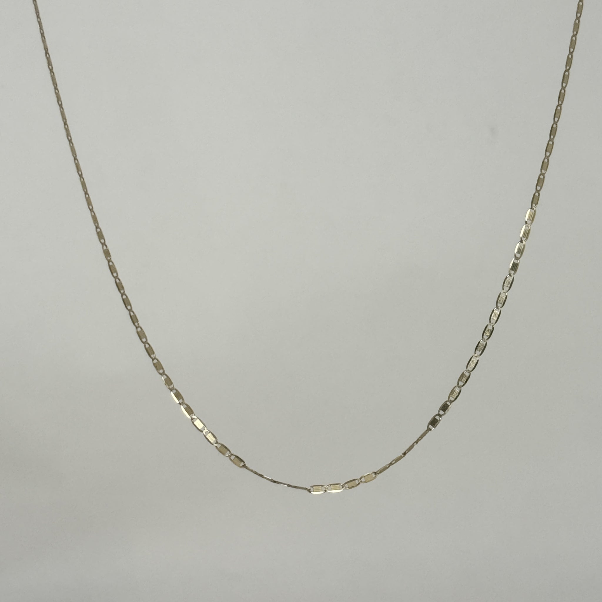 1.3mm Flat Valentino Chains Necklace 40cm｜K14 イエローゴールド｜ARTAUM