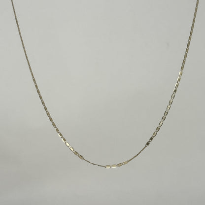 1.3mm Flat Valentino Chains Necklace 40cm｜K14 イエローゴールド｜ARTAUM