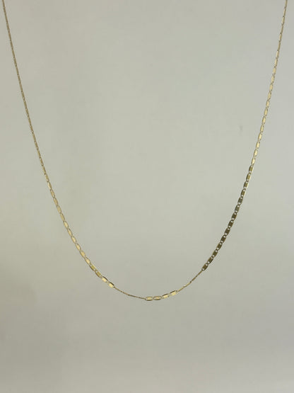 1.3mm Flat Valentino Chains Necklace 40cm｜K14 イエローゴールド｜ARTAUM