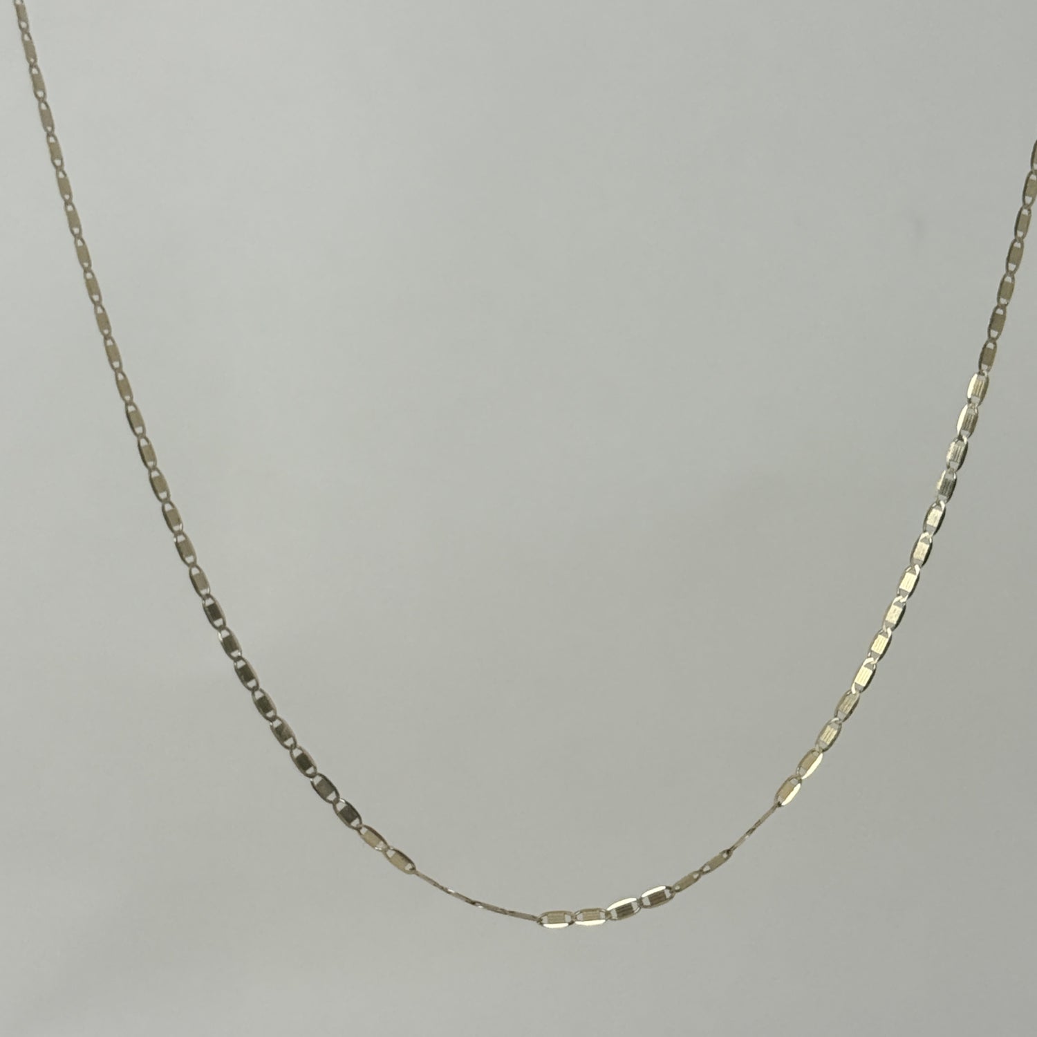1.3mm Flat Valentino Chains Necklace 40cm｜K14 イエローゴールド｜ARTAUM