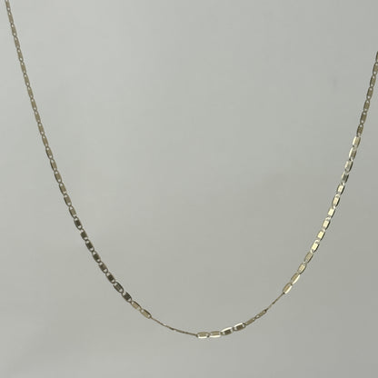 1.3mm Flat Valentino Chains Necklace 40cm｜K14 イエローゴールド｜ARTAUM