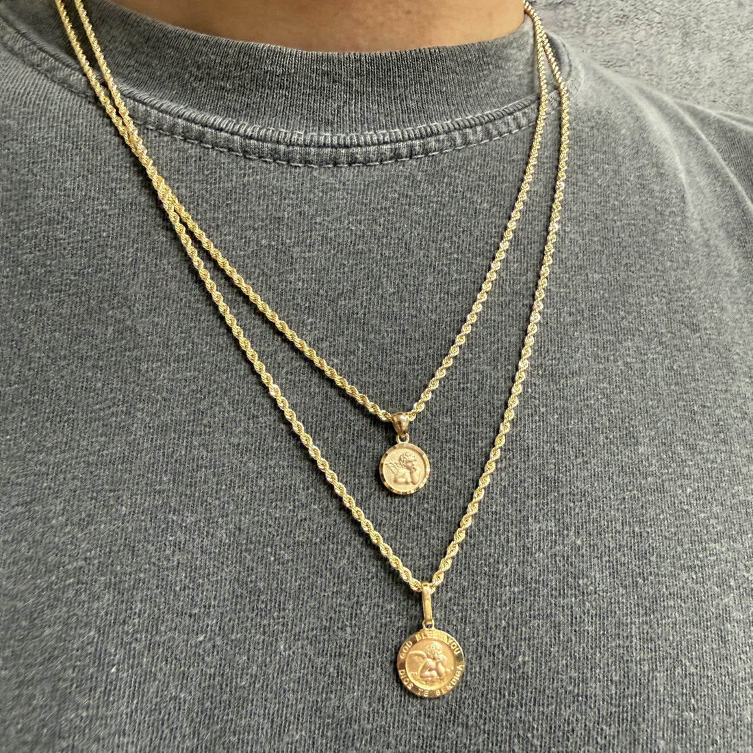 ARTAUM 14K ネックレス 中空 レギュラーロープ 1.8mm幅 55cm CH437-22 ユニセックス レディース メンズ 資産価値 生涯買取
