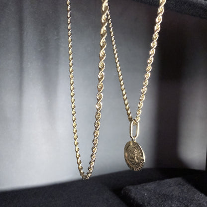 ARTAUM 14K ネックレス 中空 レギュラーロープ 1.8mm幅 55cm CH437-22 ユニセックス レディース メンズ 資産価値 生涯買取