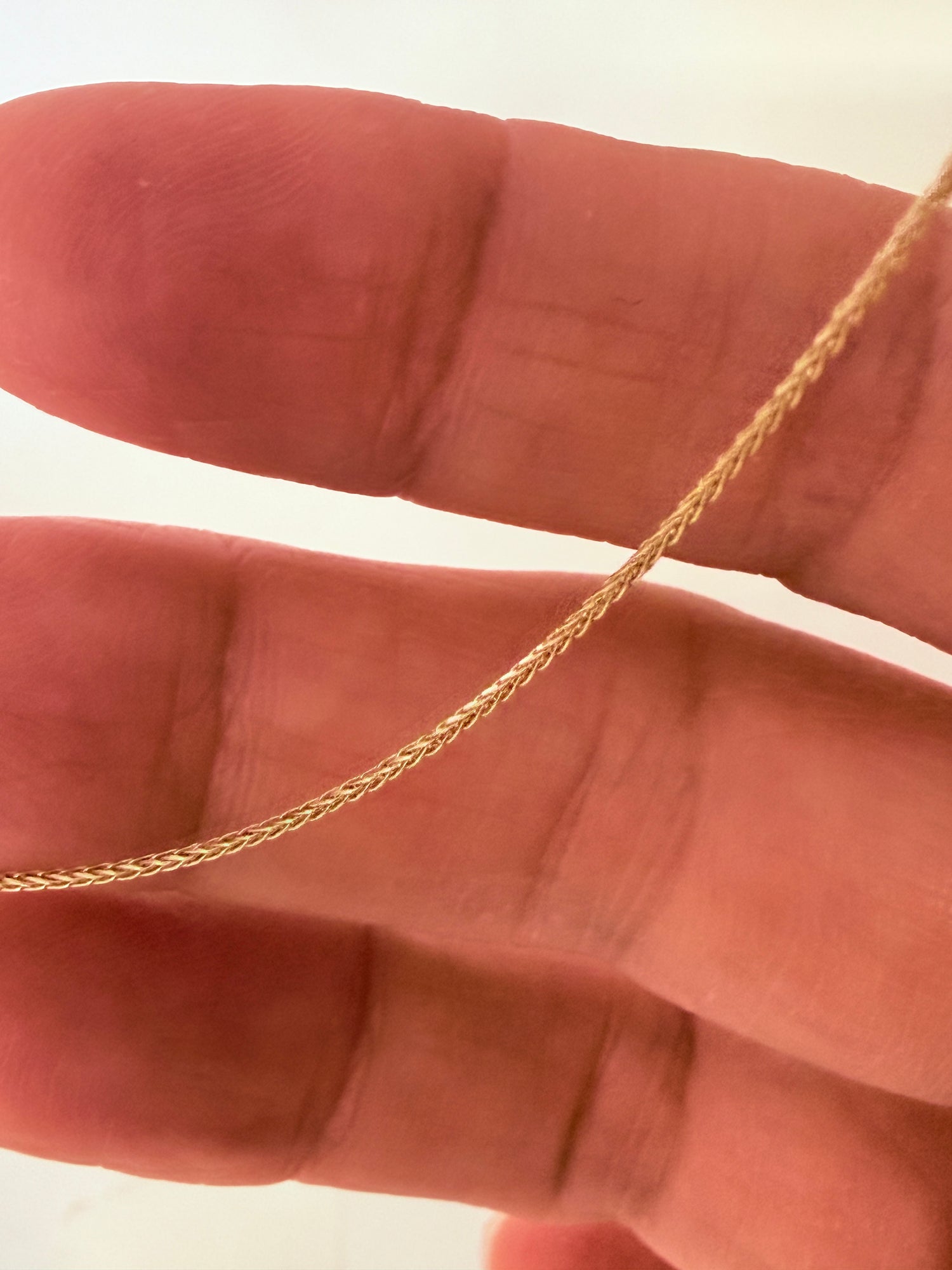 ARTAUM 14K ゴールド ウィートチェーン ネックレス 0.8mm 40cm レディース メンズ ユニセックス 小麦チェーン 上品 シンプル 本物 つけっぱなし 保証付き CH546-16