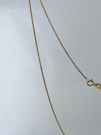 ARTAUM 14K ゴールド ウィートチェーン ネックレス 0.8mm 40cm レディース メンズ ユニセックス 小麦チェーン 上品 シンプル 本物 つけっぱなし 保証付き CH546-16