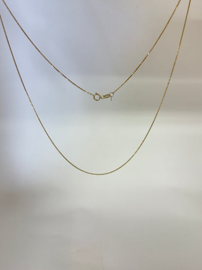ARTAUM 14K ゴールド ウィートチェーン ネックレス 0.8mm 40cm レディース メンズ ユニセックス 小麦チェーン 上品 シンプル 本物 つけっぱなし 保証付き CH546-16