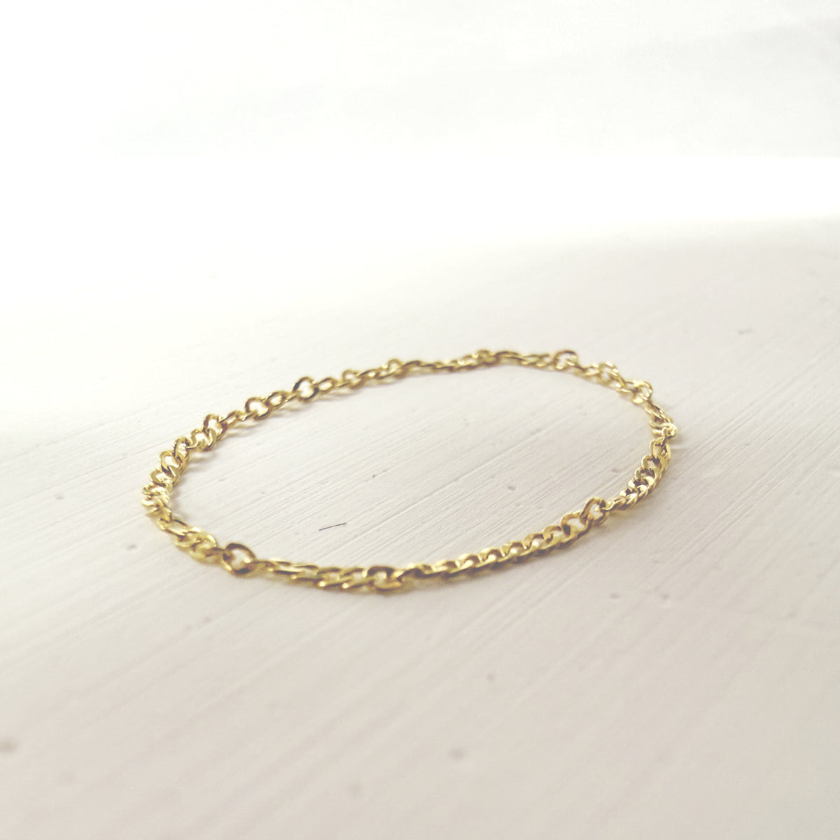 ARTAUM チェーンリング イタリア製 14K Chain Ring 0.2mm 3号 GBLSI020R-3