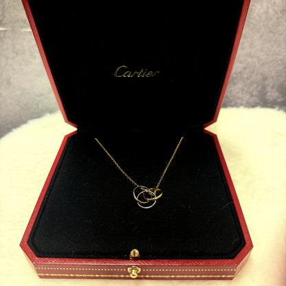 Cartier トリニティ ネックレス 42cm K18 CRB7224574PUX053 ブランドジュエリー 資産価値 ラグジュアリー レディース メンズ プレゼント 本物 保証付き