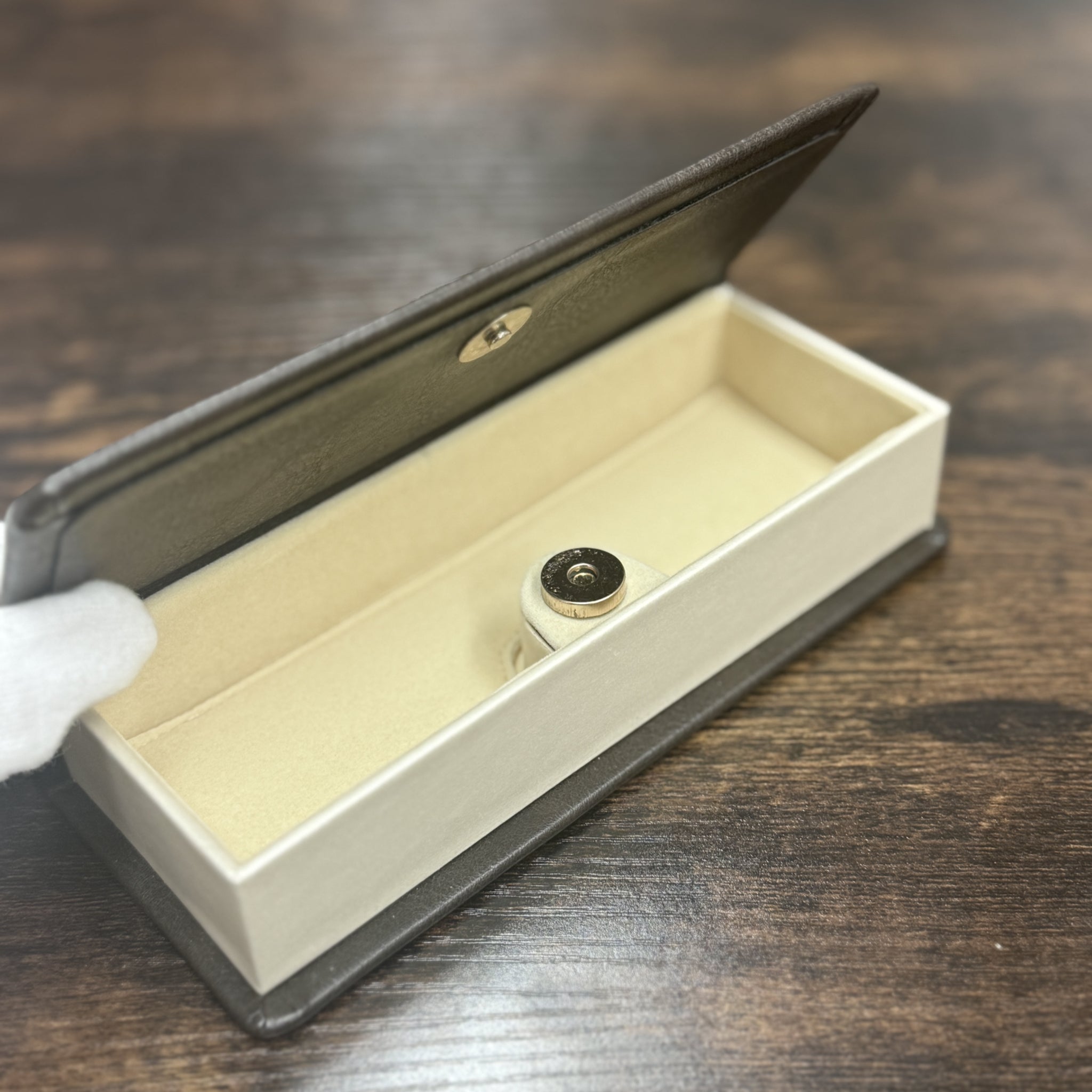 MIZ JAPAN 18K メガネフレーム MI-1011 K18 フォックス型 ウェリントン 眼鏡 K18YG アセテート 茶デミ ゴールド 水島眼鏡 レディース メンズ 日本製 本物 資産価値 ケース付き