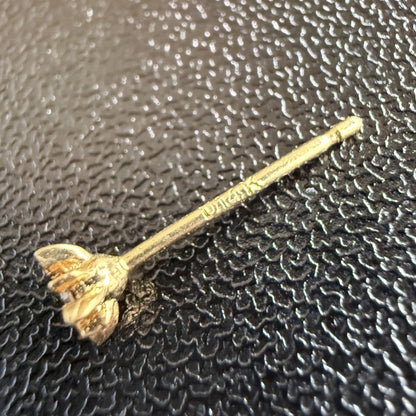 14K イエローゴールド コンパススターピアス ダイヤモンド付き スタッドピアス つけっぱなしOK ギフトにもおすすめ ARTAUM輸入セレクト MTF-2006