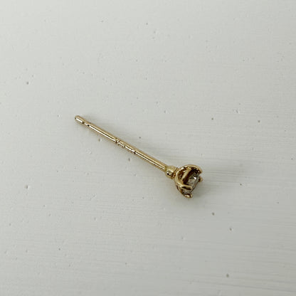 ARTAUM 14K イエローゴールド ソリティアスタッドピアス ダイヤモンド 2.5mm 1個売り ユニセックス 資産価値 ギフト対応 MTF-2039