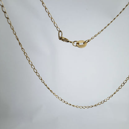 10K イエローゴールド ネックレスチェーン 45cm シンプル 華奢 ユニセックス LA直輸入 カリフォルニアゴールド NE026 保証付き