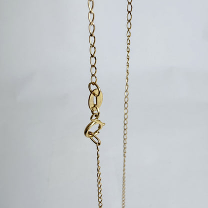 10K イエローゴールド ネックレスチェーン 45cm シンプル 華奢 ユニセックス LA直輸入 カリフォルニアゴールド NE026 保証付き