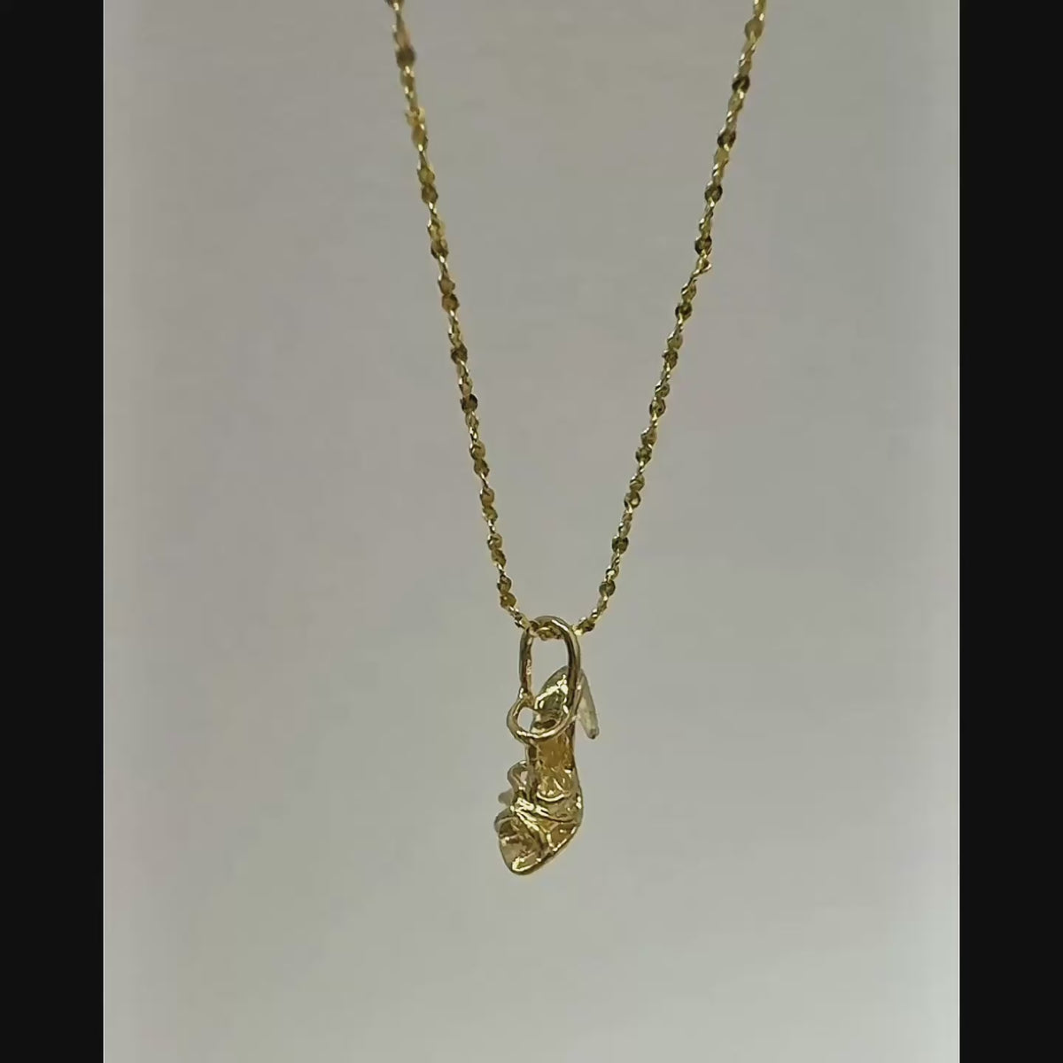 14K ハイヒールサンダル ペンダントトップ