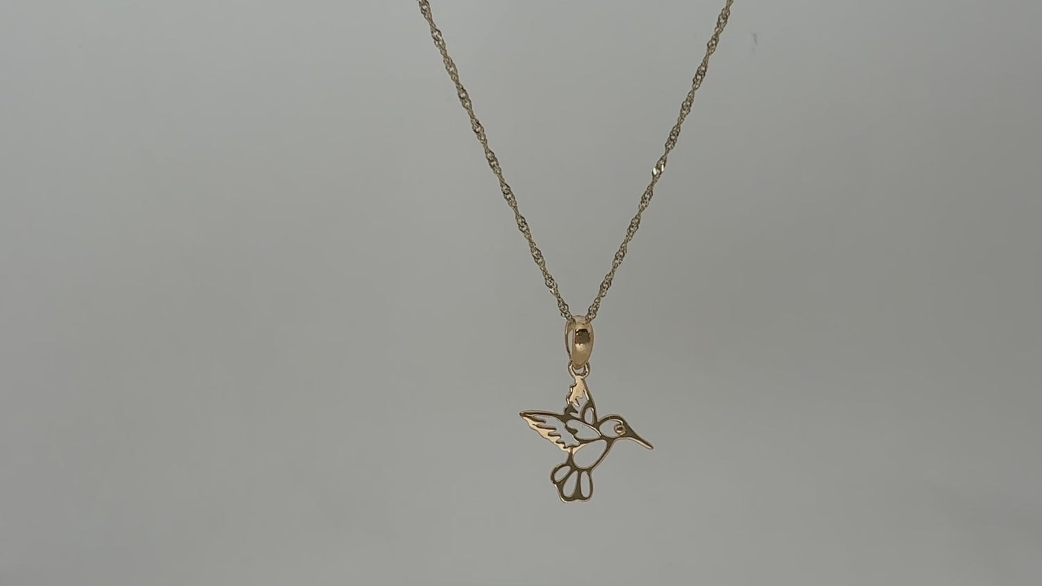 14K ハチドリ ペンダントトップ  PT2672 ネックレス チャーム ゴールド イエローゴールド シンプル お守り 幸運 レディース メンズ ユニセックス ギフト ARTAUM 輸入セレクト