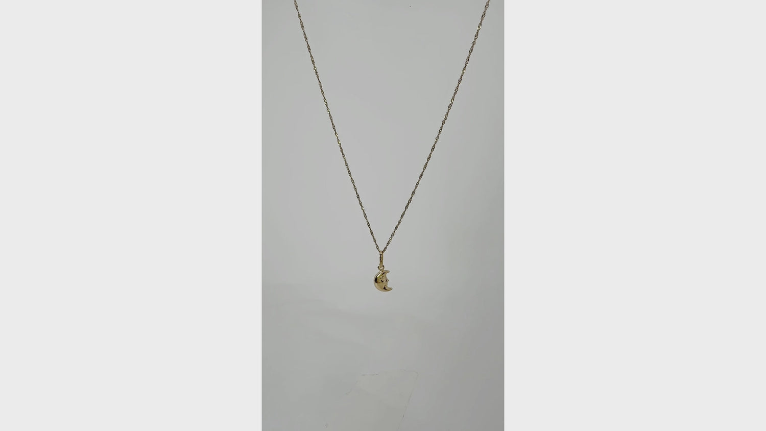 14K Moon ペンダントトップ  PT474 ネックレス チャーム ゴールド イエローゴールド シンプル お守り 幸運 レディース メンズ ユニセックス ギフト ARTAUM 輸入セレクト