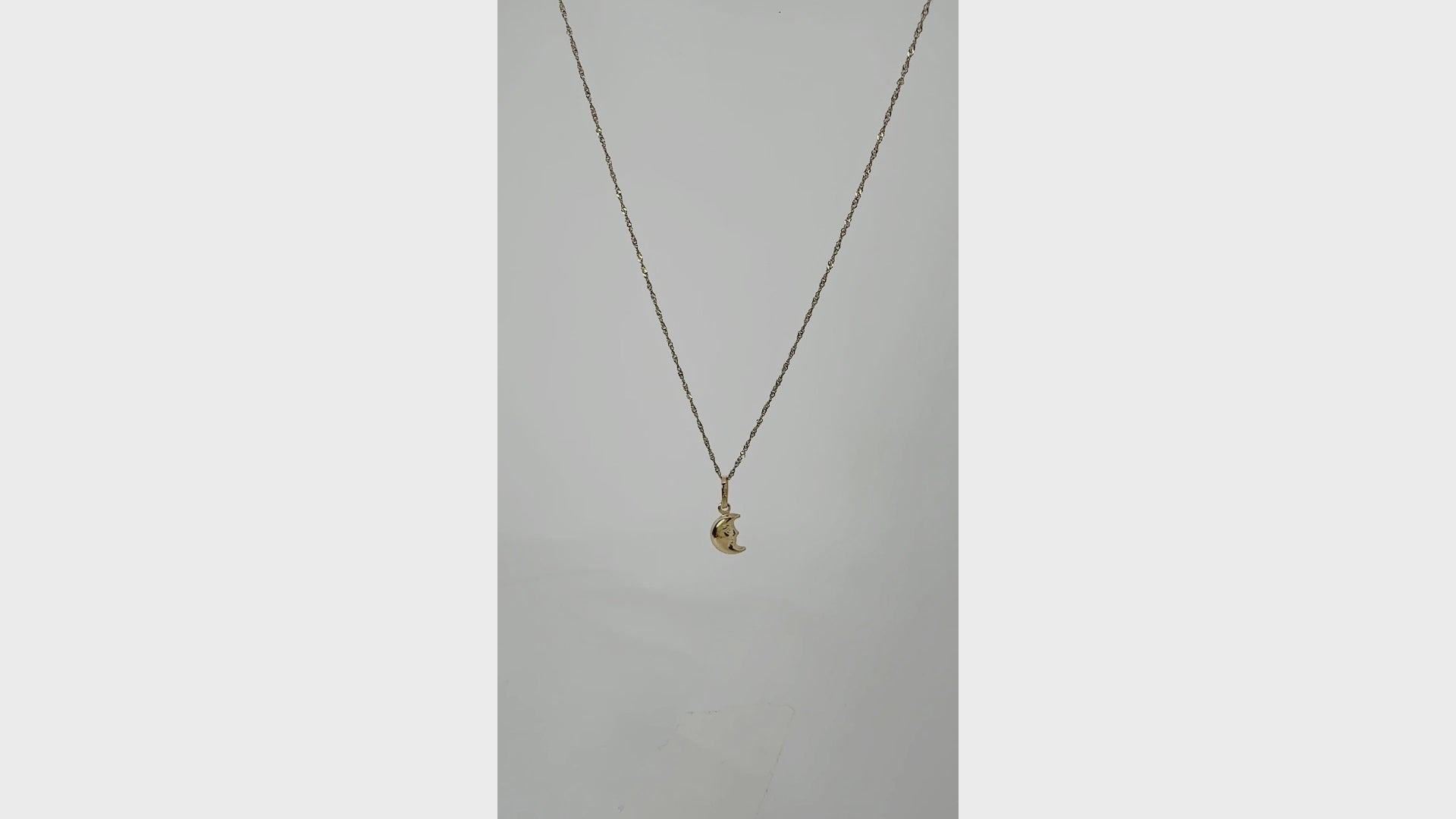 14K Moon ペンダントトップ  PT474 ネックレス チャーム ゴールド イエローゴールド シンプル お守り 幸運 レディース メンズ ユニセックス ギフト ARTAUM 輸入セレクト