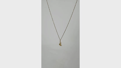 14K Moon ペンダントトップ  PT474 ネックレス チャーム ゴールド イエローゴールド シンプル お守り 幸運 レディース メンズ ユニセックス ギフト ARTAUM 輸入セレクト