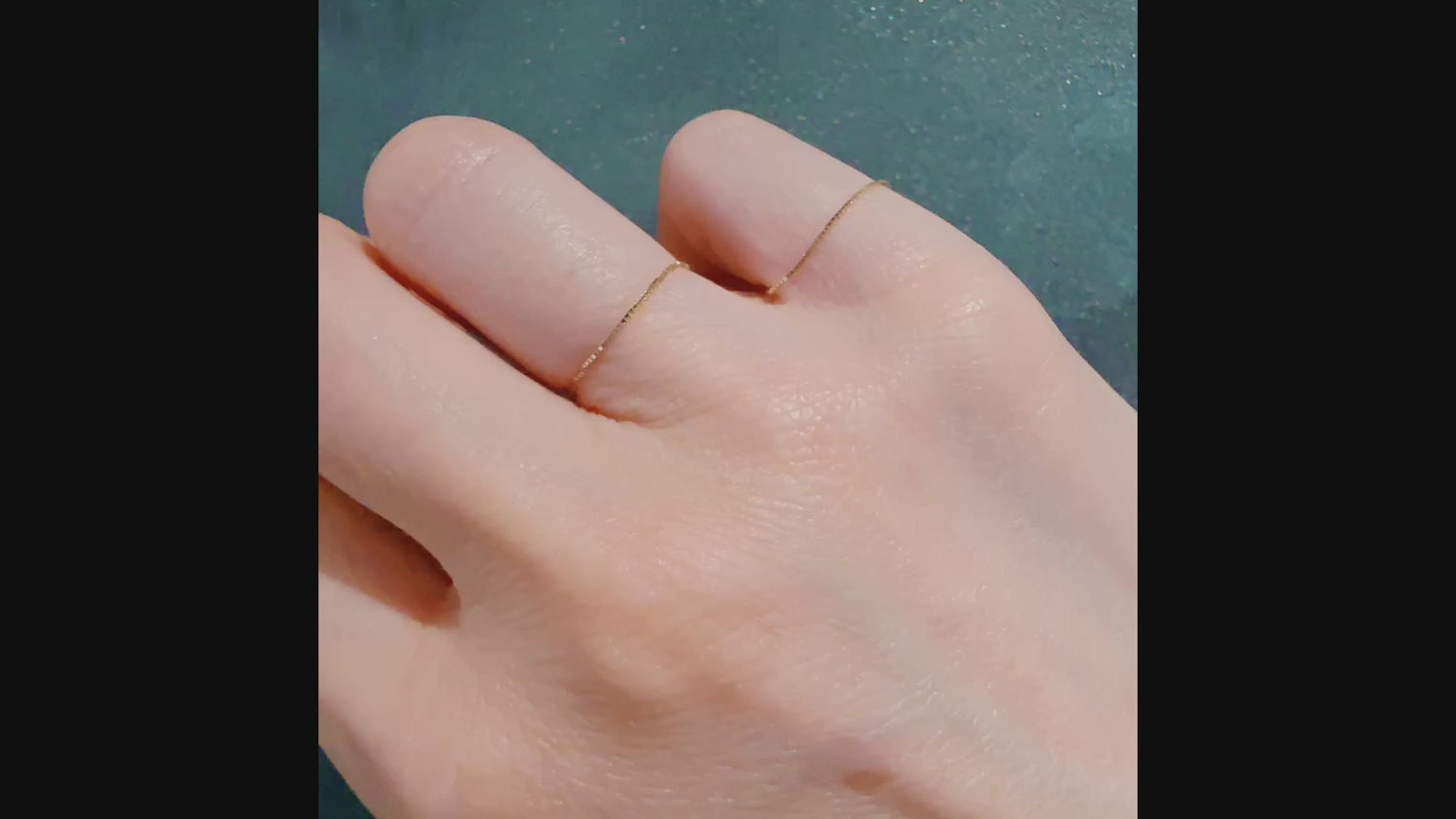 ARTUAM チェーンリング レディース 14K Chain Ring 0.5mm Classic Box Chain 9号 NE032-9