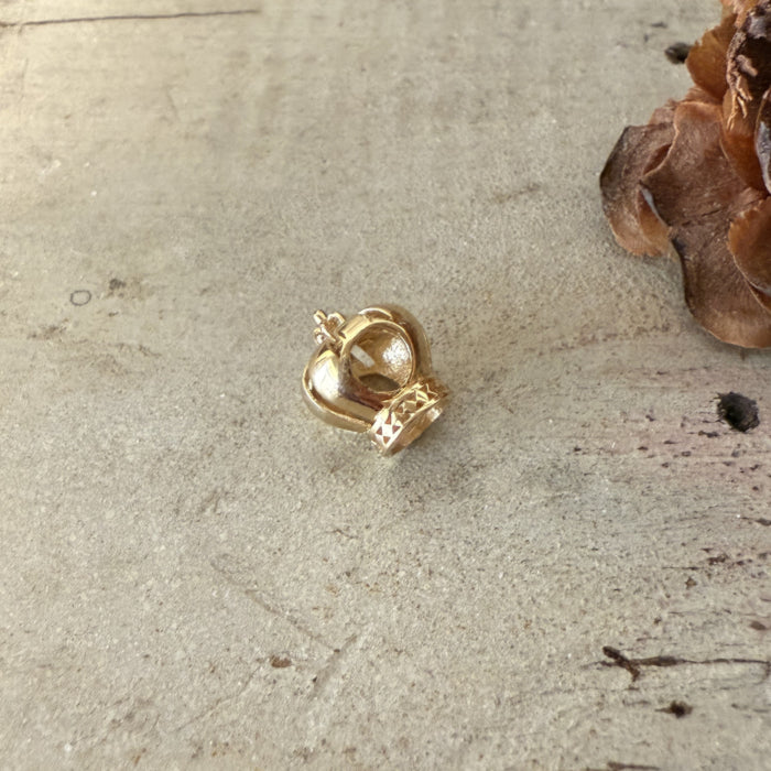 14K ゴールド クラウン チャーム ペンダントトップ ネックレス 14金 Crown Charm 王冠 PT2508ミニマル 大人カジュアル ユニセックス ペット ギフト ARTAUM