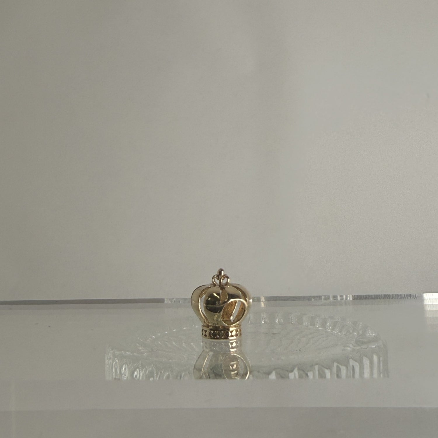 14K ゴールド クラウン チャーム ペンダントトップ ネックレス 14金 Crown Charm 王冠 PT2508ミニマル 大人カジュアル ユニセックス ペット ギフト ARTAUM