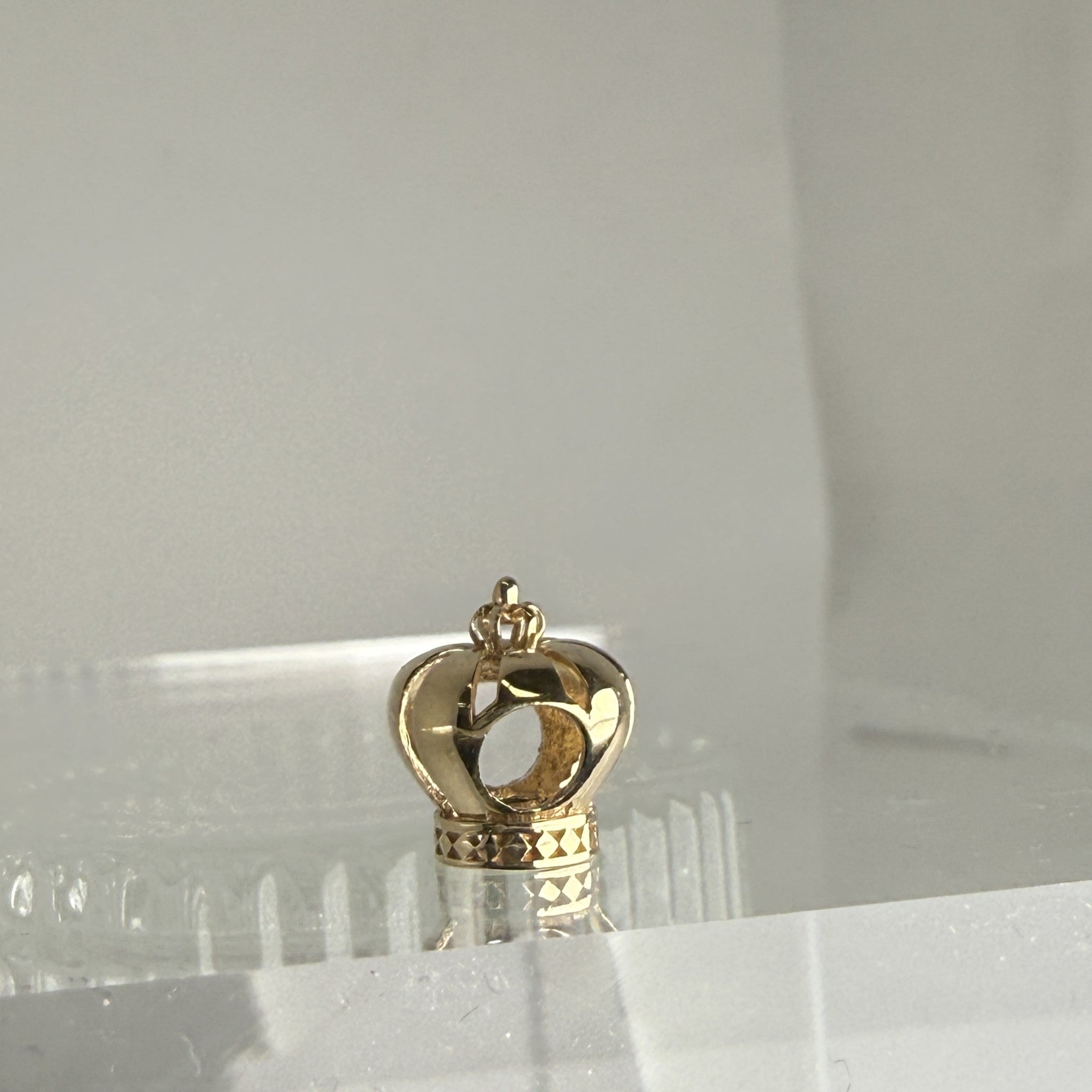 14K ゴールド クラウン チャーム ペンダントトップ ネックレス 14金 Crown Charm 王冠 PT2508ミニマル 大人カジュアル ユニセックス ペット ギフト ARTAUM