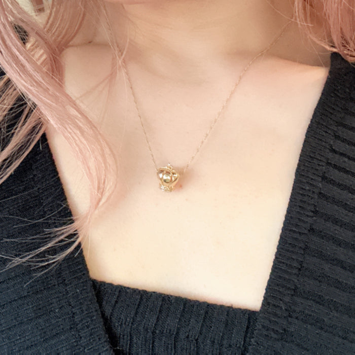 14K ゴールド クラウン チャーム ペンダントトップ ネックレス 14金 Crown Charm 王冠 PT2508ミニマル 大人カジュアル ユニセックス ペット ギフト ARTAUM