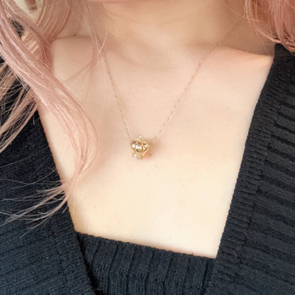 14K ゴールド クラウン チャーム ペンダントトップ ネックレス 14金 Crown Charm 王冠 PT2508ミニマル 大人カジュアル ユニセックス ペット ギフト ARTAUM