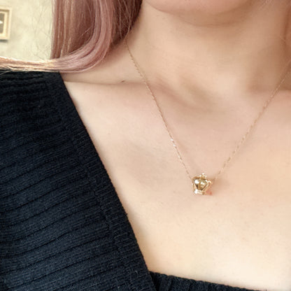 14K ゴールド クラウン チャーム ペンダントトップ ネックレス 14金 Crown Charm 王冠 PT2508ミニマル 大人カジュアル ユニセックス ペット ギフト ARTAUM