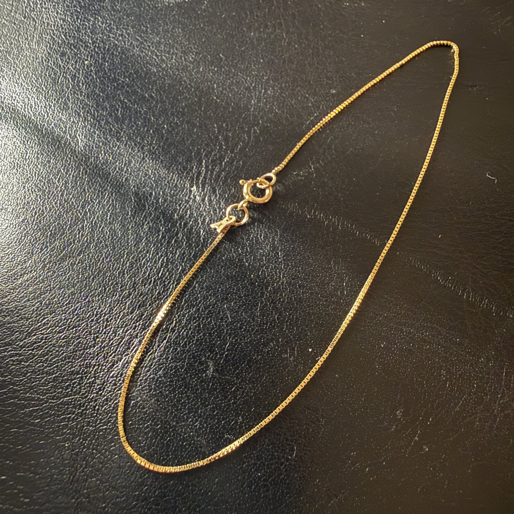 ARTAUM イタリア直輸入 14K ボックスチェーンブレスレット 17cm 1.5mm 14金 イエローゴールド ユニセックス 資産価値 本物 保証付き ギフト