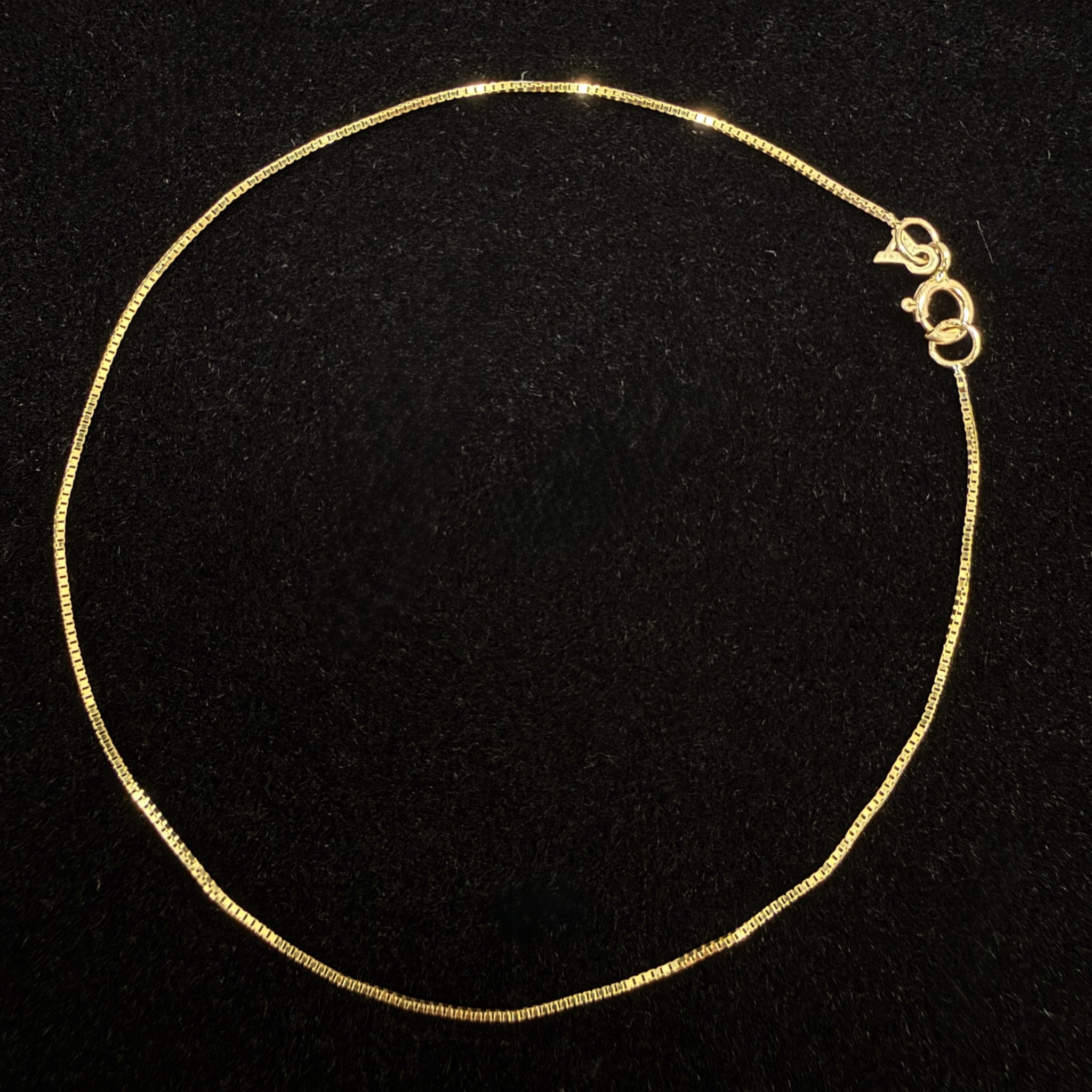 ARTAUM イタリア直輸入 14K ボックスチェーンブレスレット 17cm 1.5mm 14金 イエローゴールド ユニセックス 資産価値 本物 保証付き ギフト