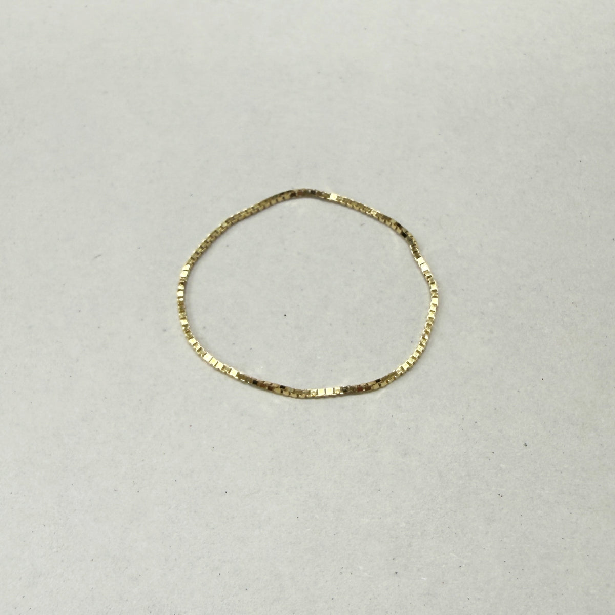 ARTAUM チェーンリング レディース 14K Chain Ring 0.48mm Box Chain 11号 VED030R-11