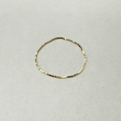 ARTAUM チェーンリング レディース 14K Chain Ring 0.48mm Box Chain 11号 VED030R-11