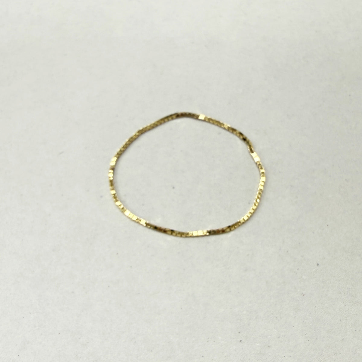ARTAUM チェーンリング レディース 14K Chain Ring 0.48mm Box Chain 11号 VED030R-11